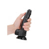 Curved Realistic Dildo with Balls and Suction Cup - 7''/ 18 cm