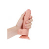 Curved Realistic Dildo with Balls and Suction Cup - 7'' Splendor