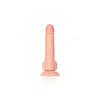Curved Realistic Dildo with Balls and Suction Cup - 7'' Splendor