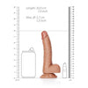 Curved Realistic Dildo with Balls and Suction Cup - 7'' Pleasure