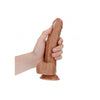 Curved Realistic Dildo with Balls and Suction Cup - 8''/ 20.5 cm