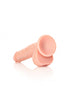 Straight Realistic Dildo with Balls and Suction Cup - 7''/ 18 cm