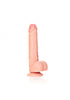 Straight Realistic Dildo with Balls and Suction Cup - 7''/ 18 cm