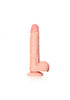 Straight Realistic Dildo with Balls and Suction Cup - 7''/ 18 cm