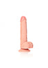 Straight Realistic Dildo with Balls and Suction Cup - 8''/ 20.5 cm