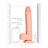 Straight Realistic Dildo with Balls and Suction Cup - 10''/ 25.5 cm