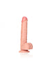 Straight Realistic Dildo with Balls and Suction Cup - 11''/ 28 cm