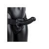 Vibrating Hollow Strapon with Balls - 7'' / 18 cm