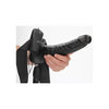 Vibrating Hollow Strapon with Balls - 9'' / 23 cm