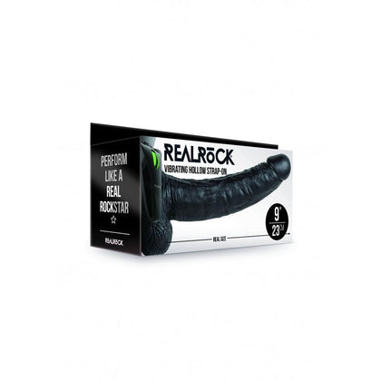 Vibrating Hollow Strapon with Balls - 9'' / 23 cm