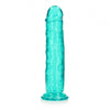 Crystal Clear Turquoise Dildo - 11 Inches of Pleasure