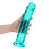 Crystal Clear Turquoise Dildo - 11 Inches of Pleasure