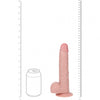 RealRock Ultra Realistic Skin - Vibrating Rechargeable - Regular Straight with Balls 9