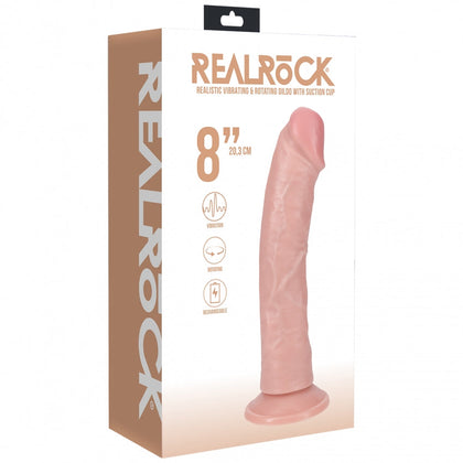 RealRock Ultra Realistic Skin - Vibrating & Rotating Rechargeable - Regular Curved 8