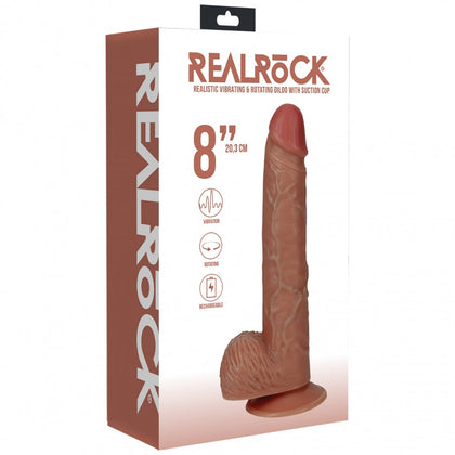 RealRock Ultra Realistic Skin - Vibrating & Rotating Rechargeable - Regular Straight with Balls  8