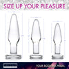 Dosha 3 Piece Glass Anal Plug Kit