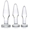 Dosha 3 Piece Glass Anal Plug Kit