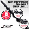 Hosed 19 Inch Graduated Bead Anal Snake