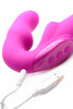 Evoke Rechargeable Vibrating Silicone Strapless Strap On