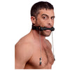 Silicone Bit Gag With Nipple Clamps