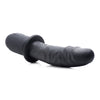 Power Pounder Vibrating And Thrusting Silicone Dildo - Black