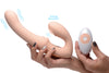 15x U-pulse Silicone Pulsating And Vibrating Strapless Strap-on With Remote