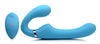 10x Vibrating Silicone Strapless Strap-on