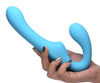 10x Vibrating Silicone Strapless Strap-on