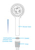 Shower Head With Silicone Enema Nozzle