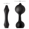 Devils Rattle Inflatable Silicone Anal Plug With Cock And Ball Ring