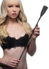 Short Leather Riding Crop With Rhinestone Handle