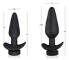 Interchangeable 10x Vibrating Silicone Anal Plug With Remote