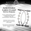 Spread Em Stainless Steel Poker Labia Clamp With Adjustable Pressure Screws