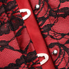 Scarlet Seduction Lace-up Corset And Thong -