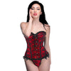 Scarlet Seduction Lace-up Corset And Thong -