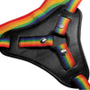 Rainbow Strap On Harness With Silicone O-rings