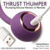 Thrust Thumper Thrusting Silicone Vibrator With Remote