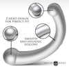 10x Vibra-crescent Vibrating Silicone Dual-ended Dildo -