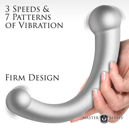 10x Vibra-crescent Vibrating Silicone Dual-ended Dildo -