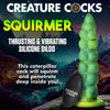 Squirmer Thrusting And Vibrating Silicone Dildo