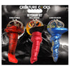 Hell-hound, Lord Kraken, & King Cobra Silicone Keychain Set