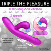 Thrust Wave Thrusting And Sucking Silicone Rabbit Vibrator