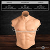 Ripped Silicone Male Chest