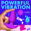 Rotating And Vibrating Silicone Butt Plug