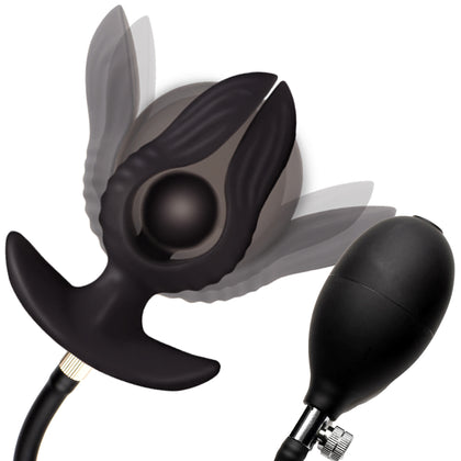 Dark Pearl Inflatable Vibrating Butt Plug