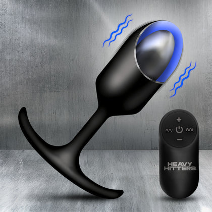 Vibrating Xl Weighted Silicone Anal Plug