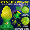 Eye Of The Dragon Silicone Butt Plug - Green