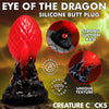 Eye Of The Dragon Silicone Butt Plug - Red