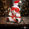 Holiday Bondage Bear Keychain - White