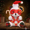 Holiday Bondage Bear Keychain - White